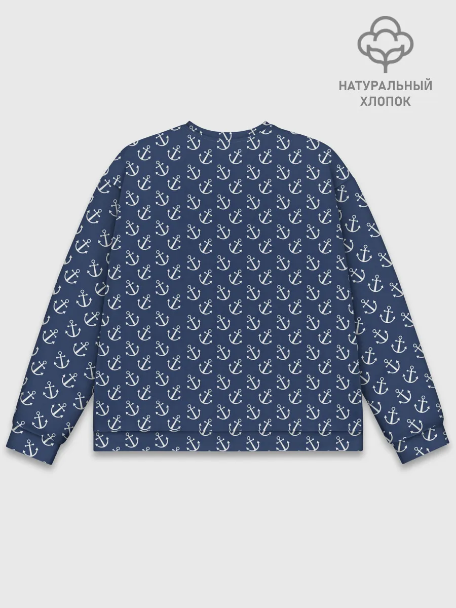 Мужской свитшот базовый / Якоря