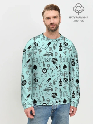 Мужской свитшот базовый / SkullS