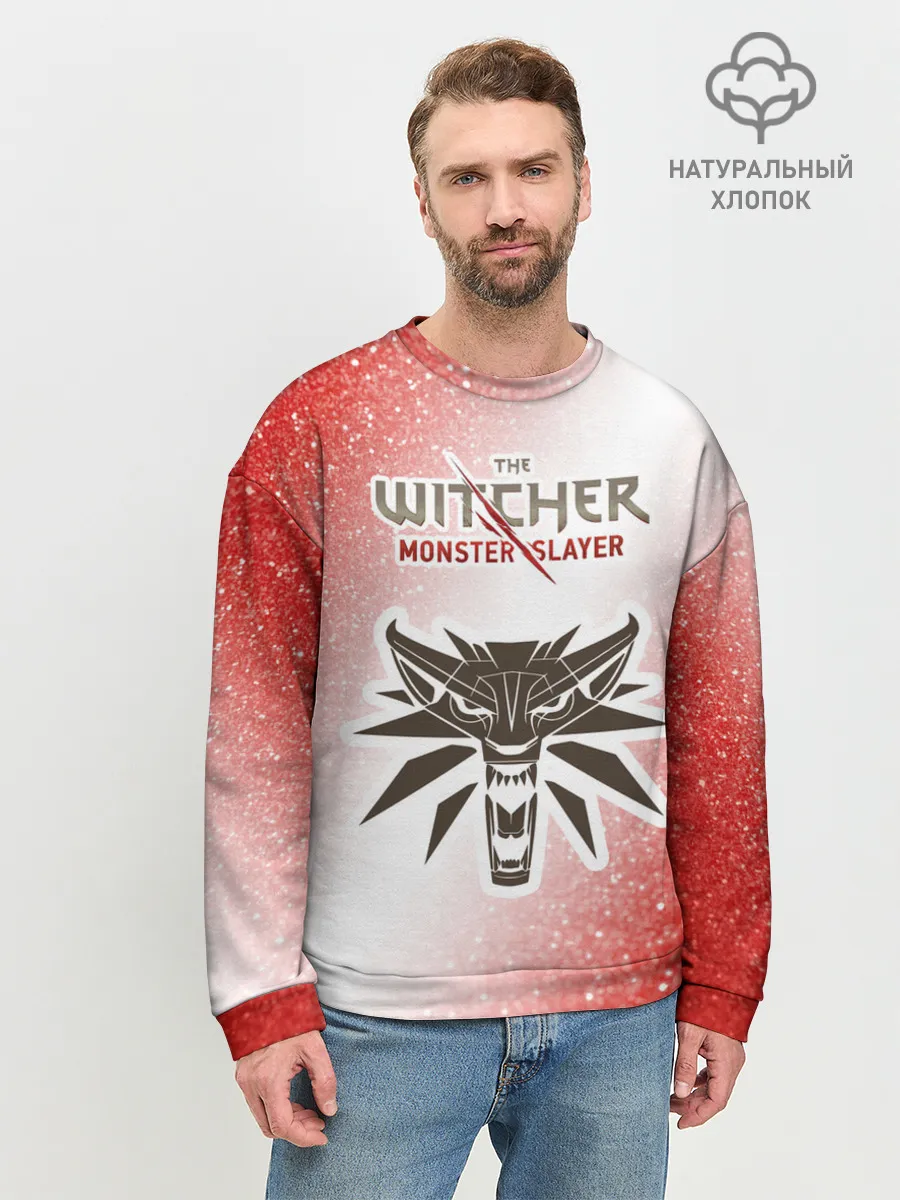 Мужской свитшот базовый / The Witcher Monster Slayer - Noise
