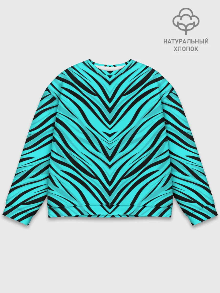 Мужской свитшот базовый / Абстратный полосатый узор