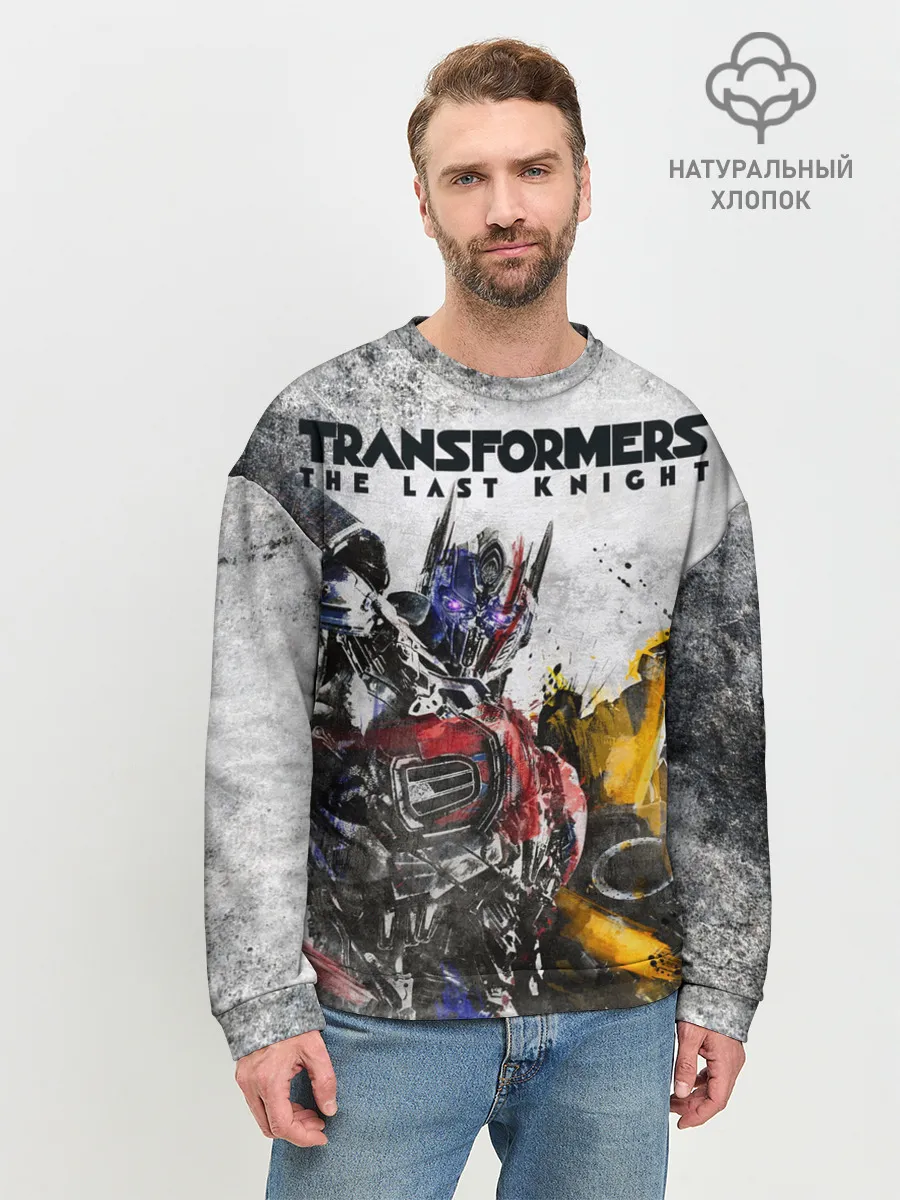 Мужской свитшот базовый / Оптимус и Бамблби