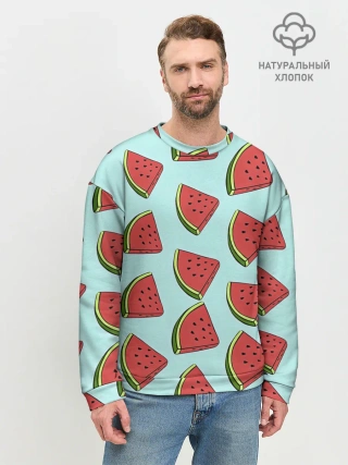 Мужской свитшот базовый / Дольки арбузов