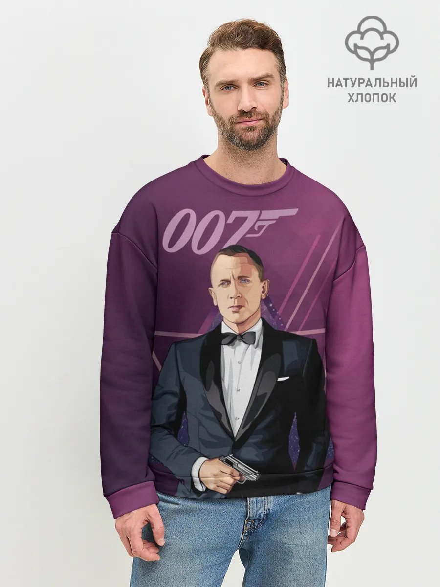 Мужской свитшот базовый / агент 007 Джеймс Бонд
