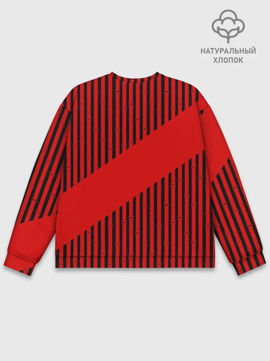 Мужской свитшот базовый / Red wood