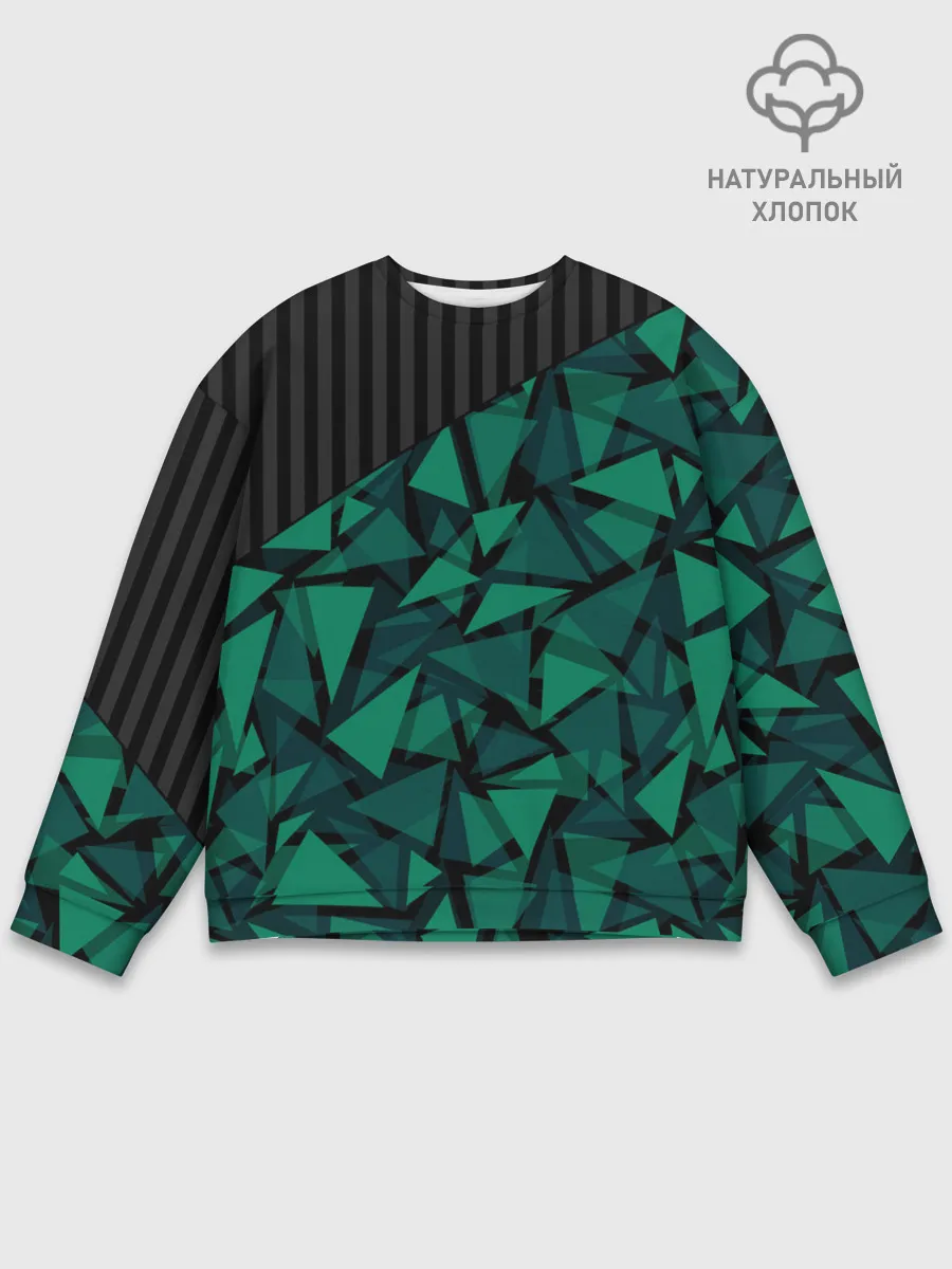 Мужской свитшот базовый / Геометрический узор