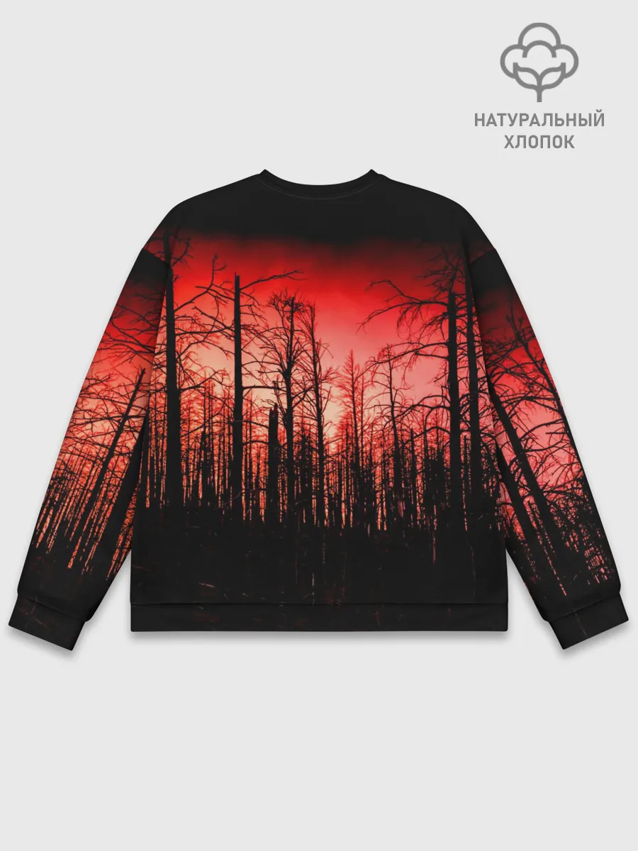 Мужской свитшот базовый / Сиреноголовый Кровавый Лес