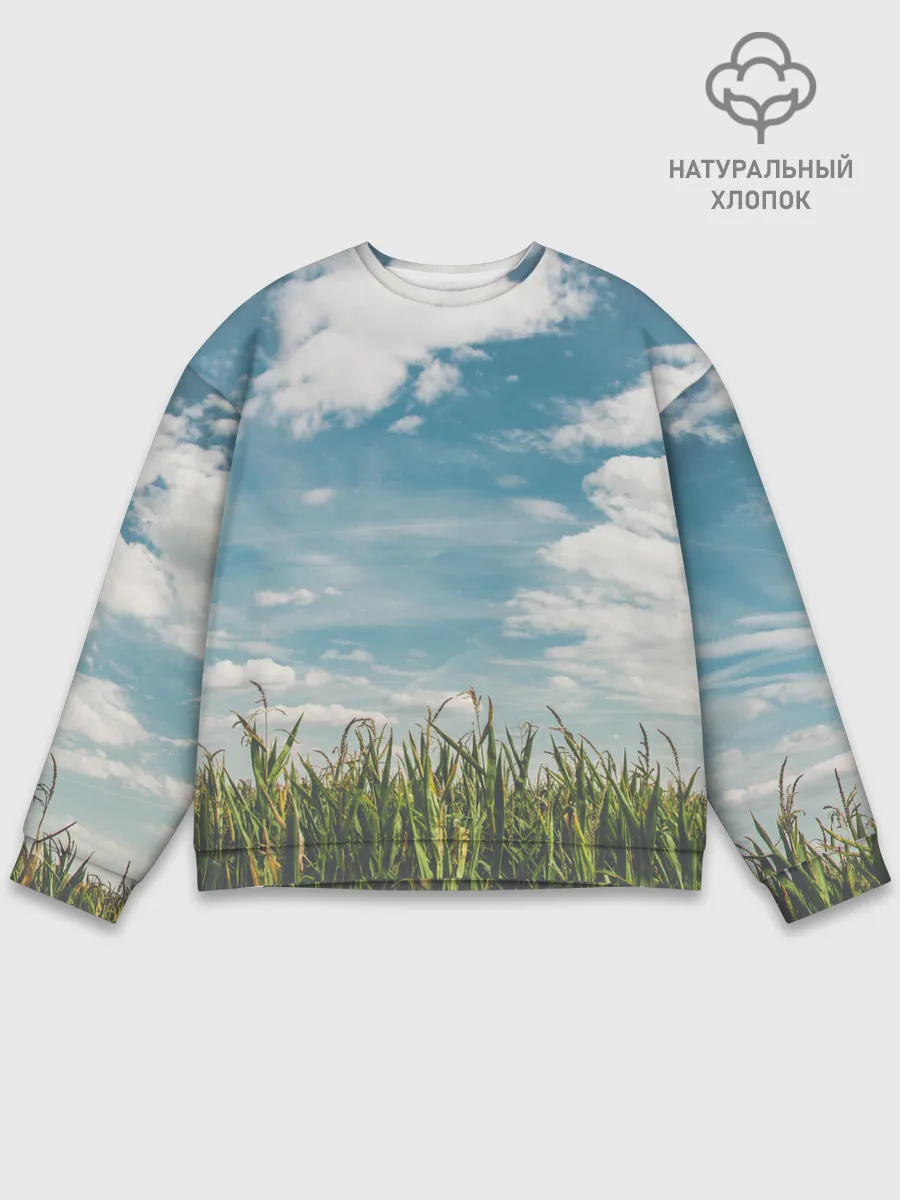 Мужской свитшот базовый / Небушко и полюшко