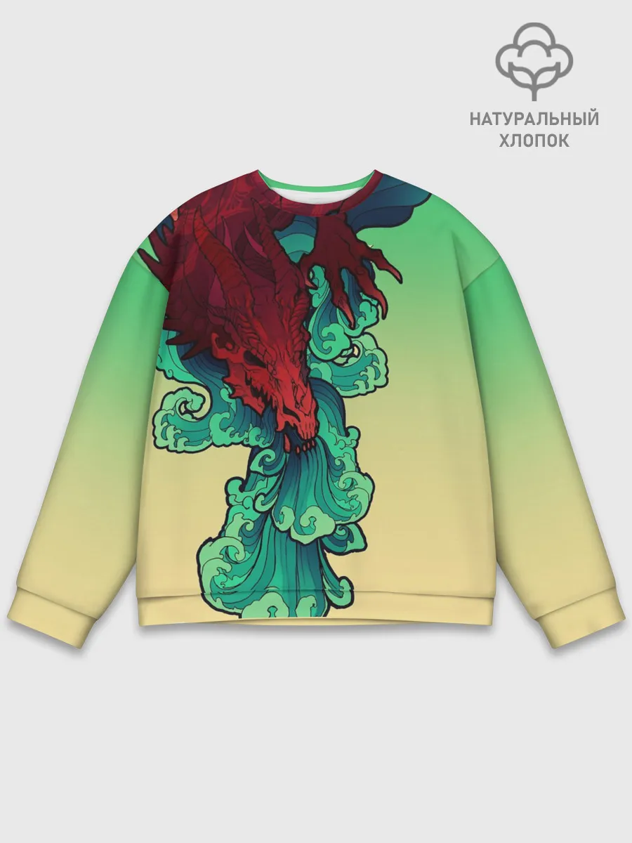 Мужской свитшот базовый / Дракон