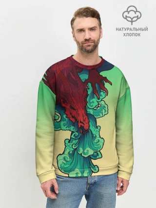 Мужской свитшот базовый / Дракон