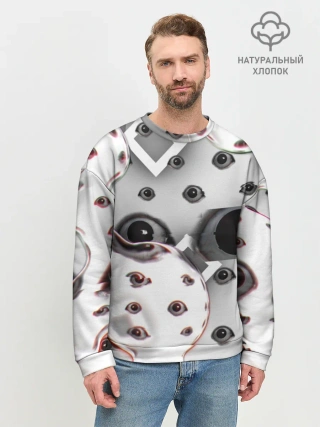 Мужской свитшот базовый / они наблюдают за тобой