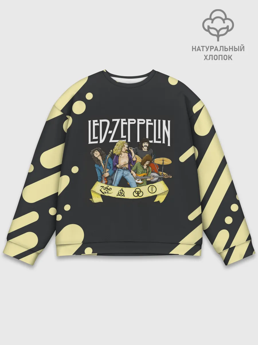 Мужской свитшот базовый / LED ZEPPELIN | ЛЕД ЗЕППЕЛИН