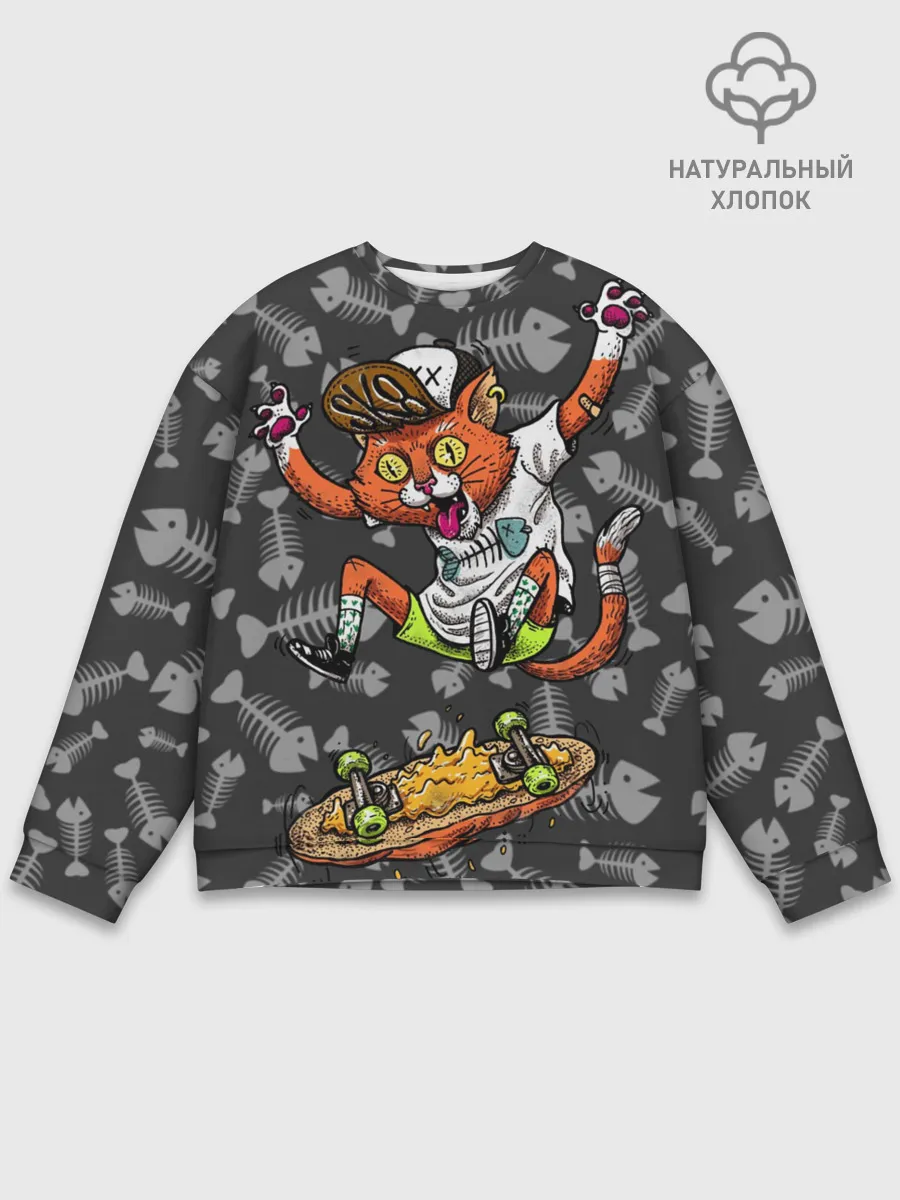 Мужской свитшот базовый / SK8CAT