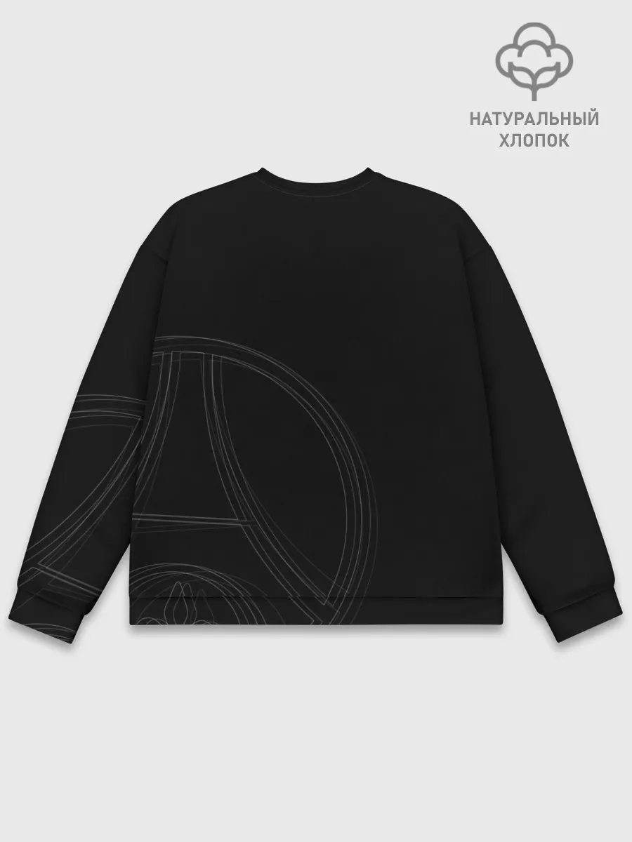 Мужской свитшот базовый / PSG | Core Big Logo Black