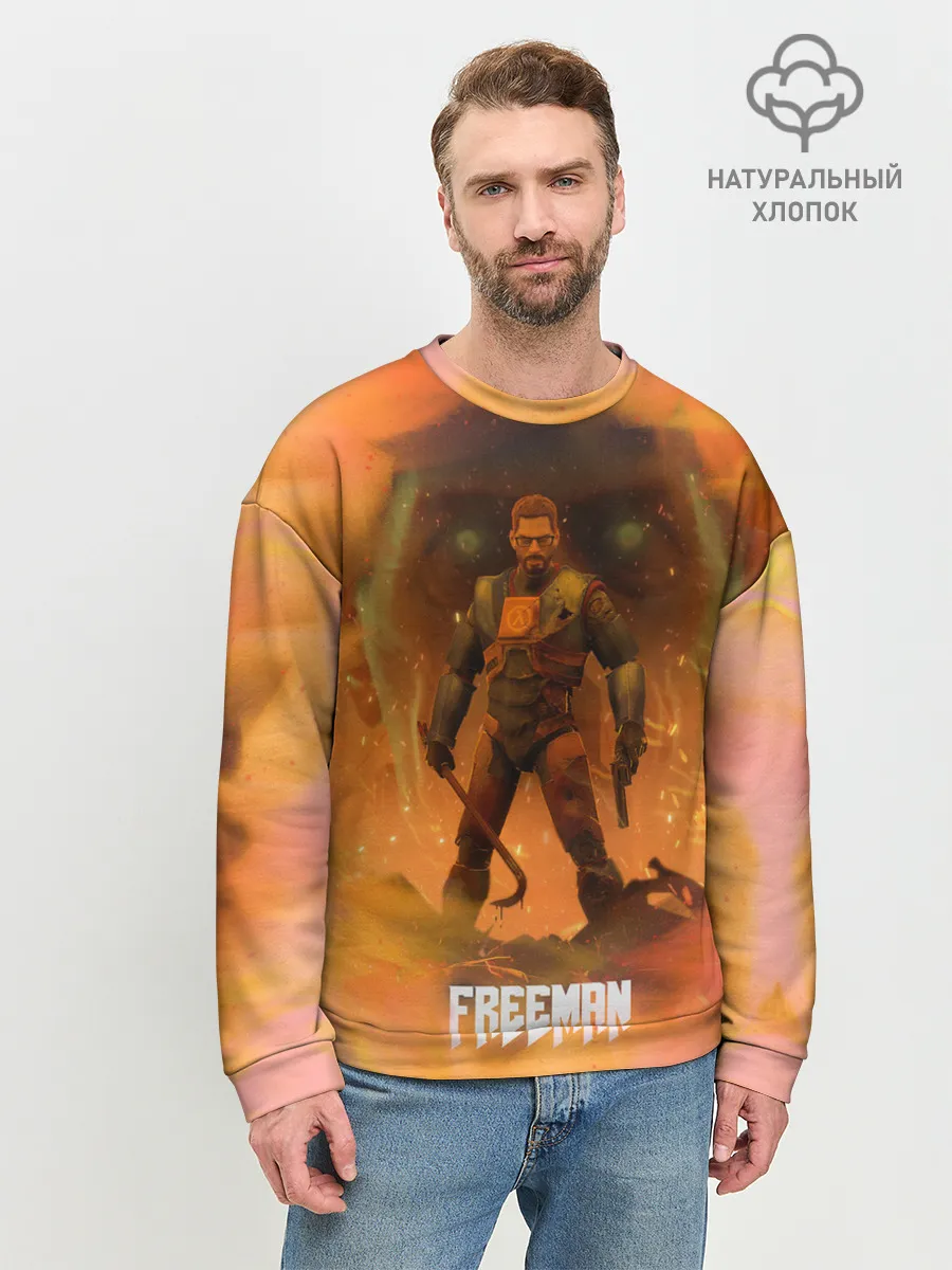 Мужской свитшот базовый / FREEMAN | GMAN | HALF-LIFE