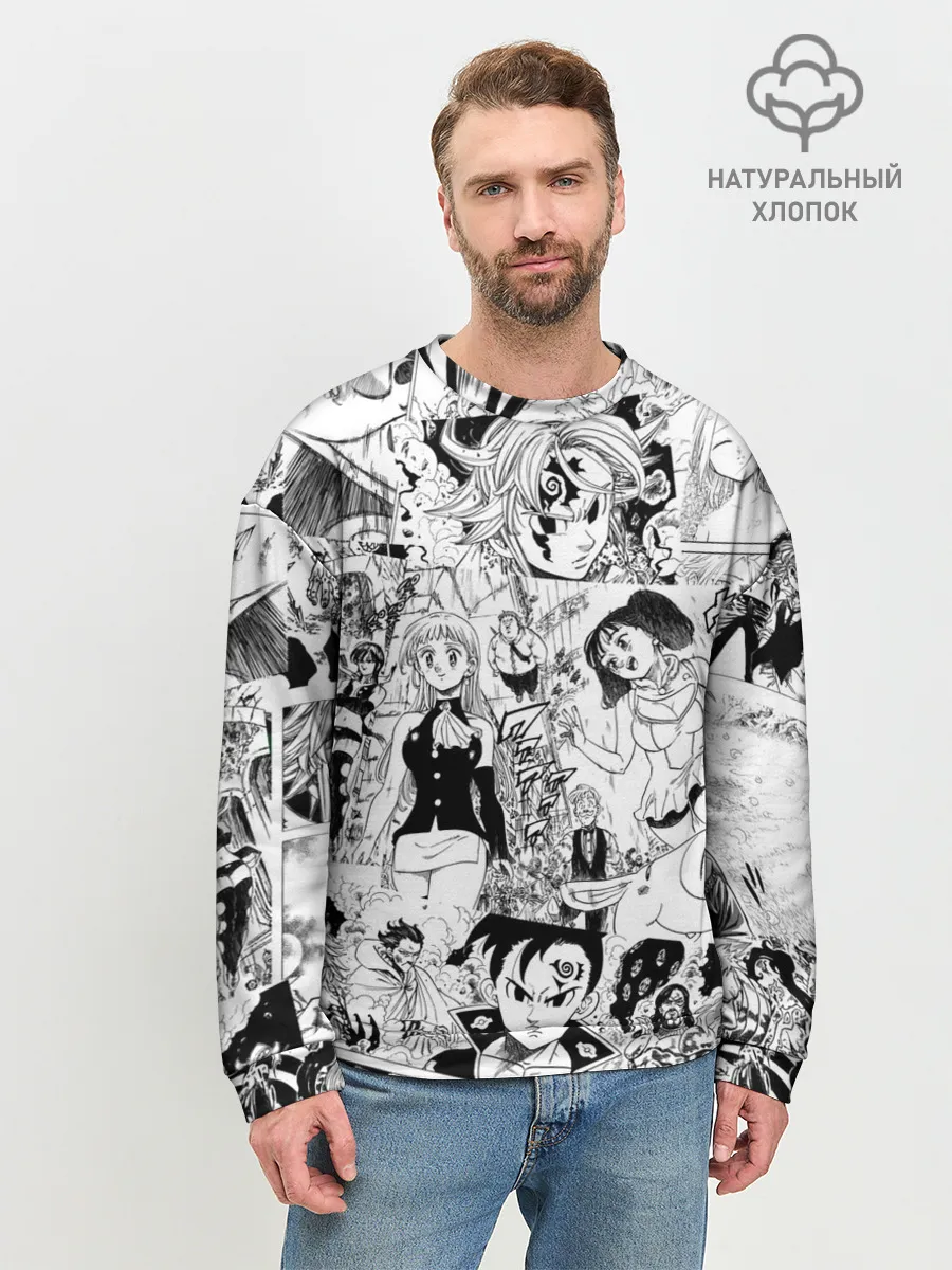 Мужской свитшот базовый / Семь смертных грехов, манга