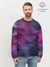 Мужской свитшот базовый / Фиолетово-бордовый узор