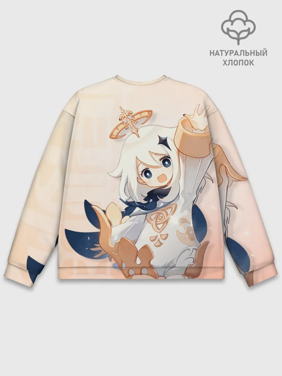 Мужской свитшот базовый / Genshin Impact, Паймон