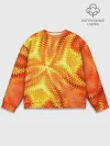 Мужской свитшот базовый / Желто-оранжевая абстракция