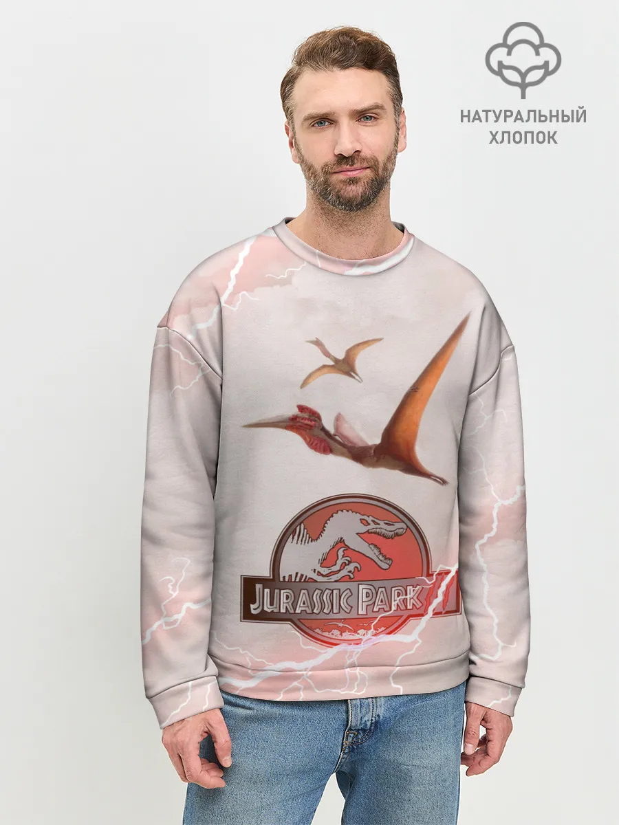Мужской свитшот базовый / Птеродактили | Мир Юрского Периода