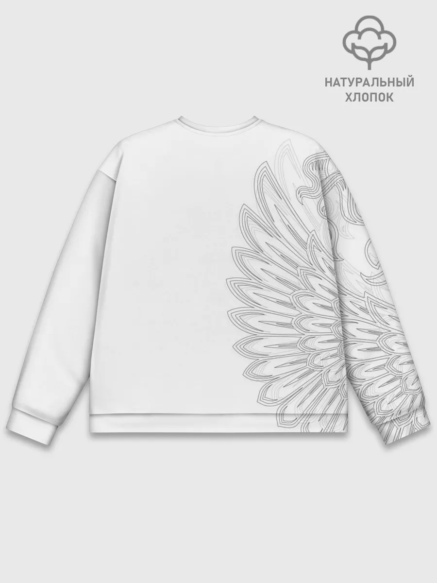 Мужской свитшот базовый / Russia | MSKSide Colorless