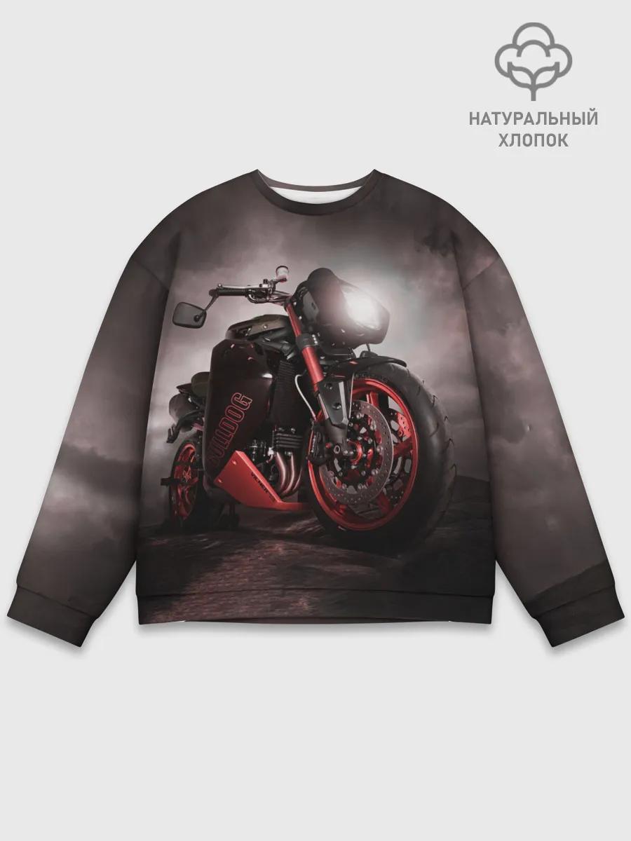 Мужской свитшот базовый / СУПЕРБАЙК
