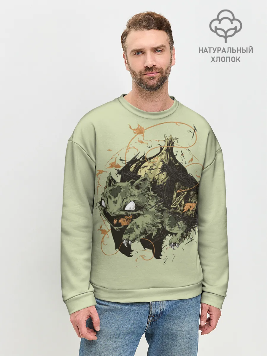 Мужской свитшот базовый / Horror Bulbasaur