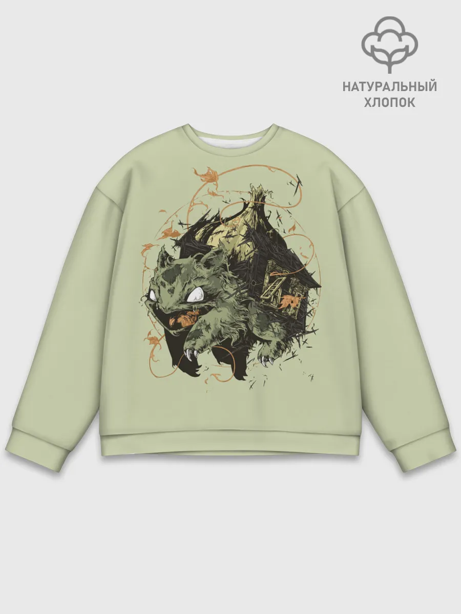Мужской свитшот базовый / Horror Bulbasaur