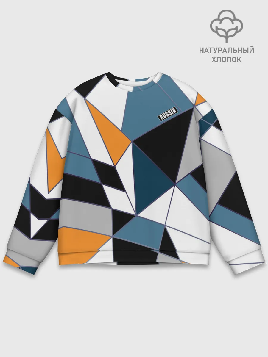 Мужской свитшот базовый / Геометрический узор
