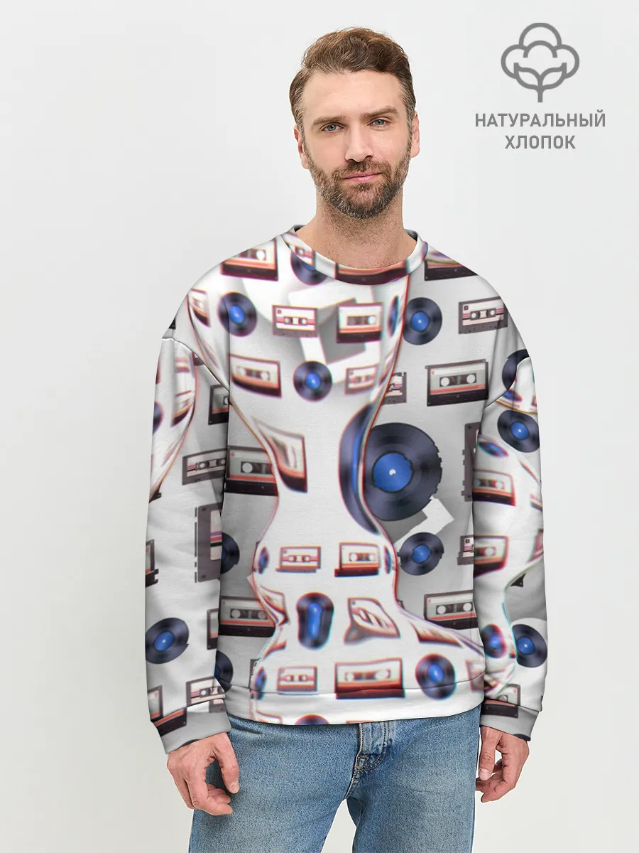 Мужской свитшот базовый / дискотека 80
