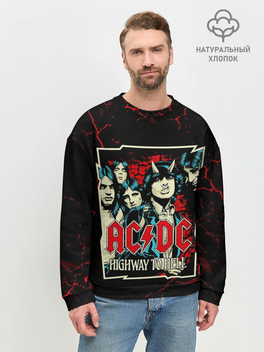 Мужской свитшот базовый / AC DC HIGHWAY TO HELL