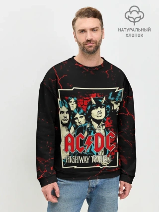 Мужской свитшот базовый / AC DC HIGHWAY TO HELL