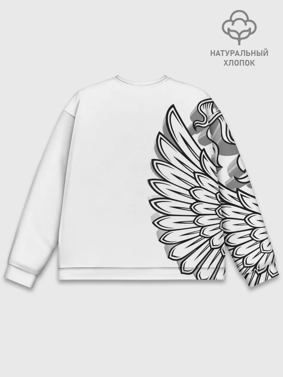 Мужской свитшот базовый / Russia | MSKSide 3D Logo