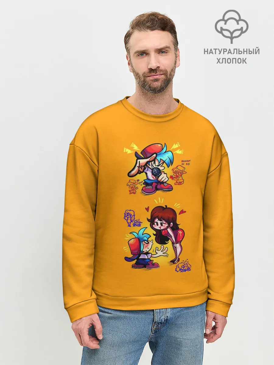 Мужской свитшот базовый / Boyfriend and Girlfriend FNF