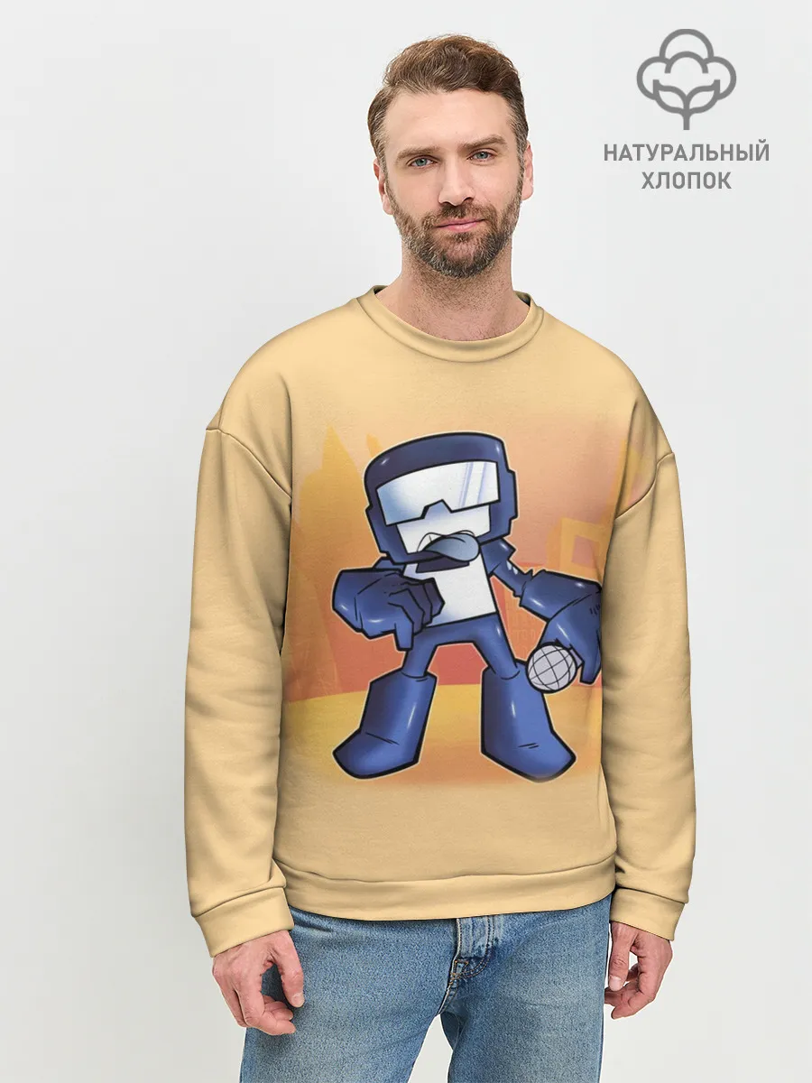 Мужской свитшот базовый / Friday Night Funkin Танкист