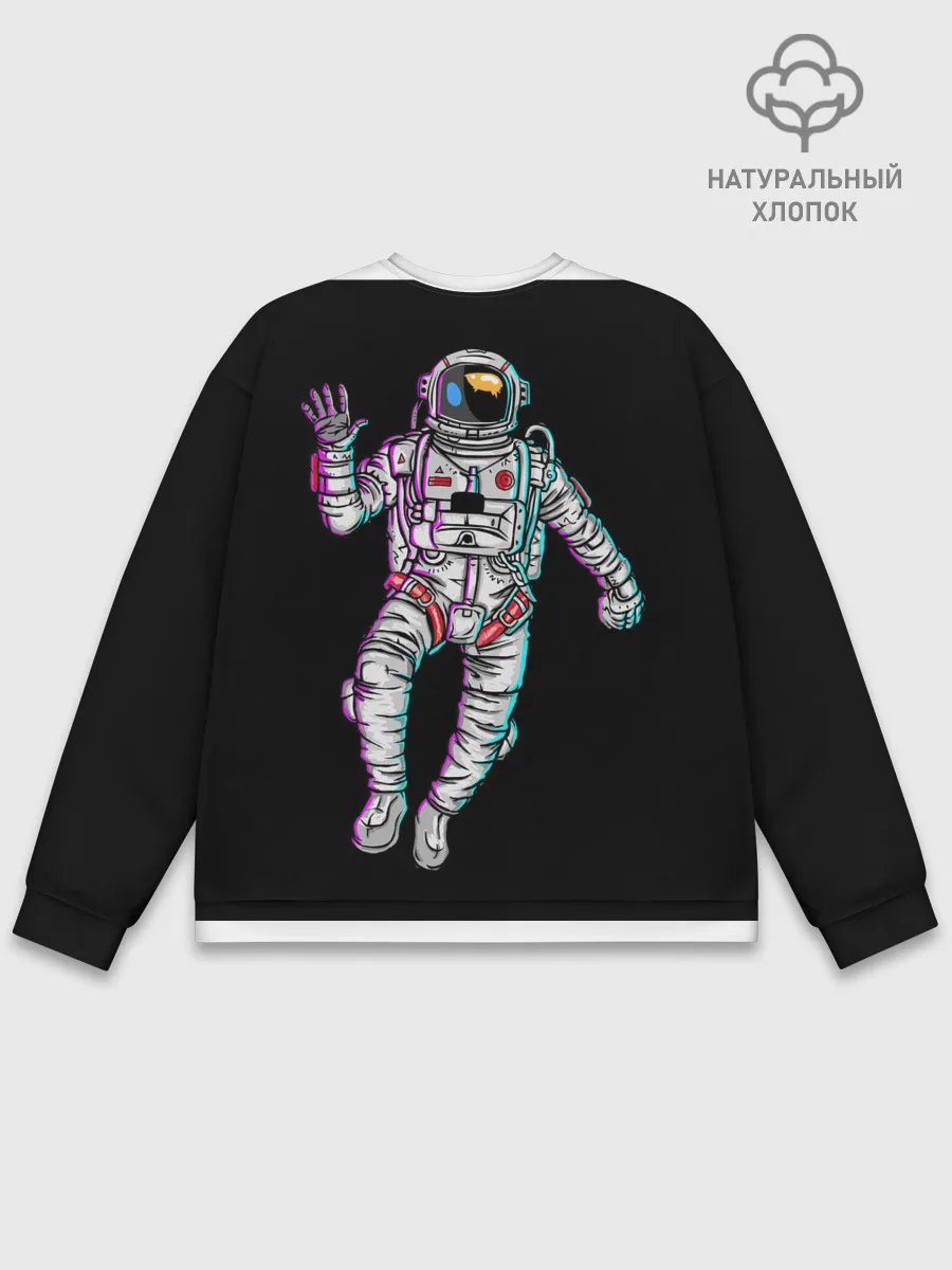 Мужской свитшот базовый / Космонавт