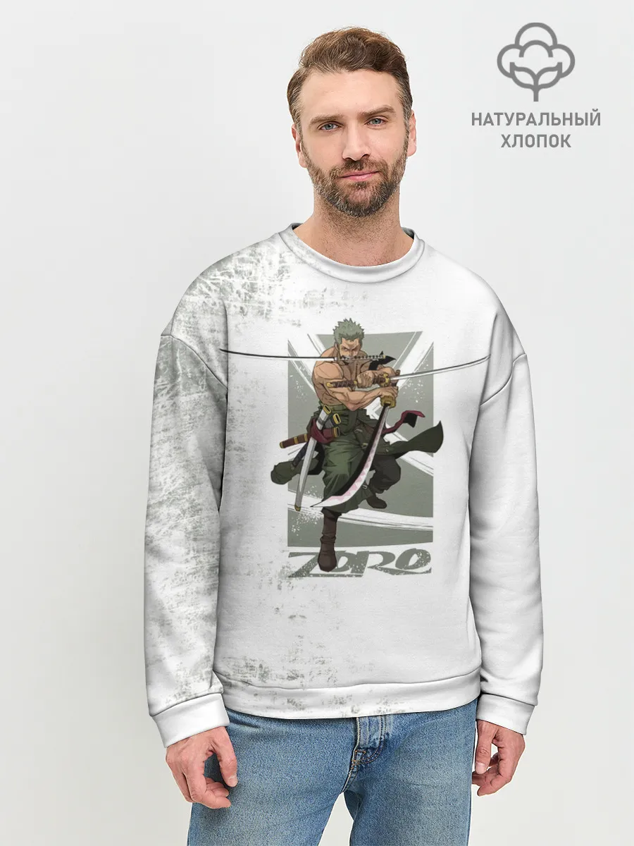 Мужской свитшот базовый / Зоро One Piece. Большой куш