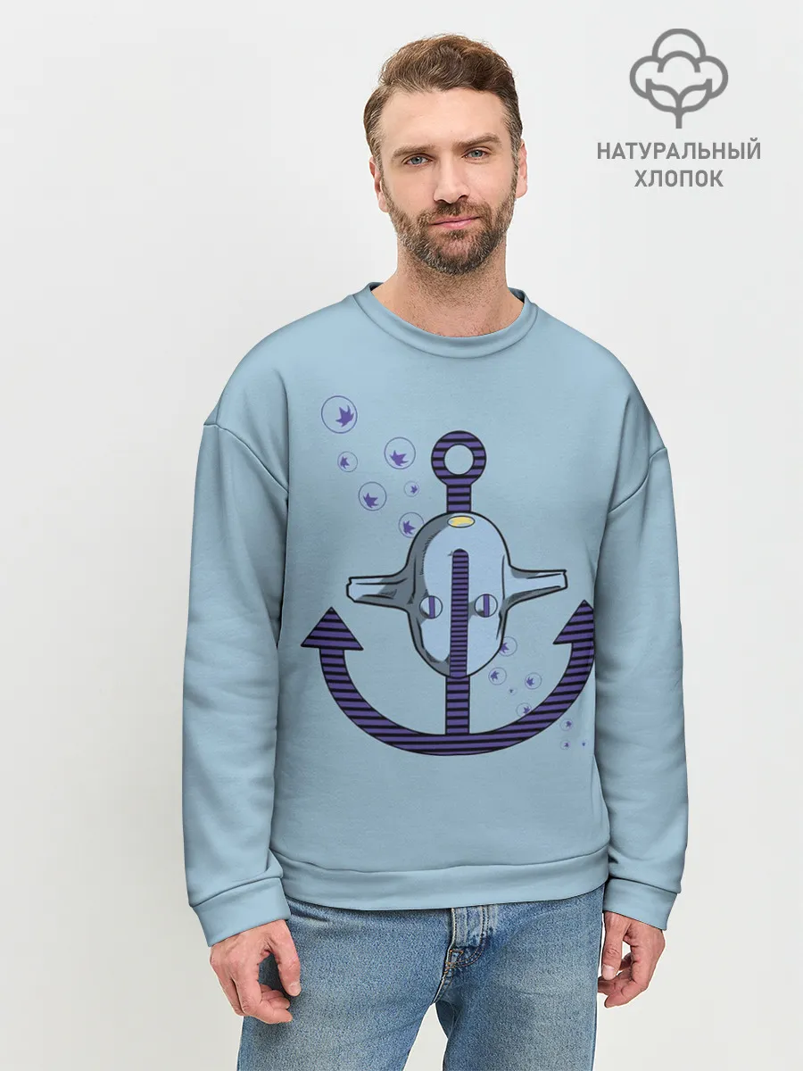 Мужской свитшот базовый / Soft & Wet. JoJo