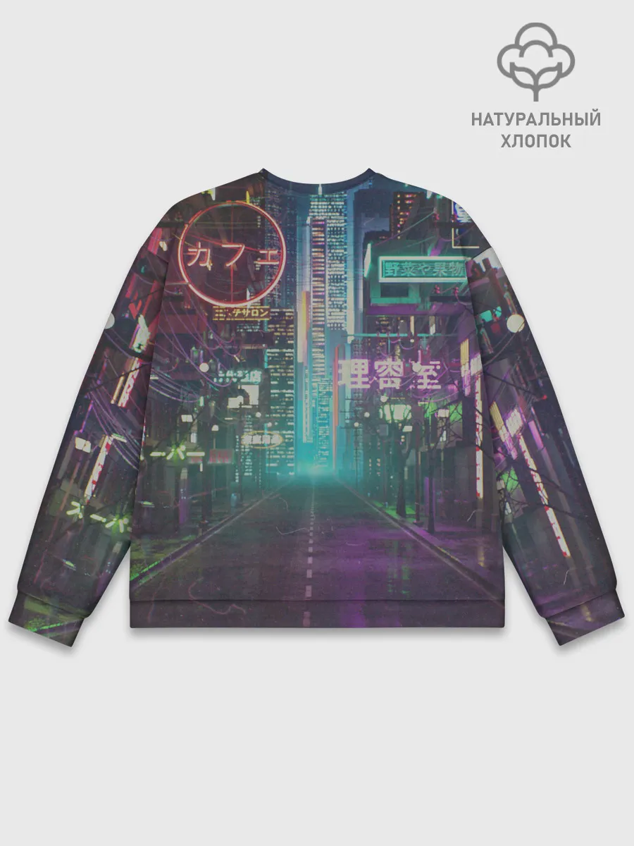 Мужской свитшот базовый / Neon Tokyo