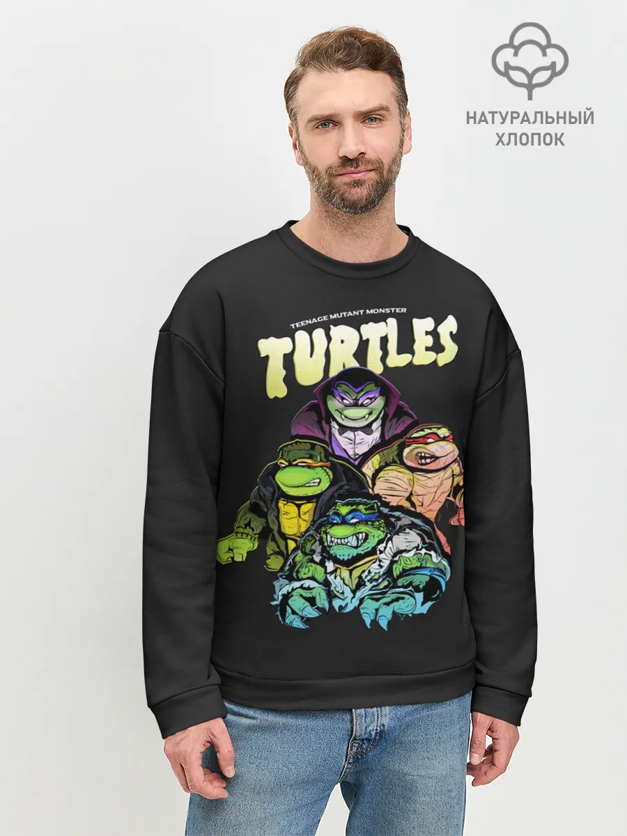 Мужской свитшот базовый / Черепашки Франкенштейны