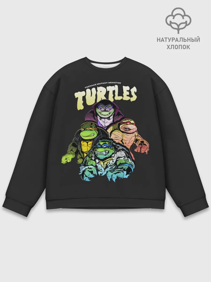 Мужской свитшот базовый / Черепашки Франкенштейны