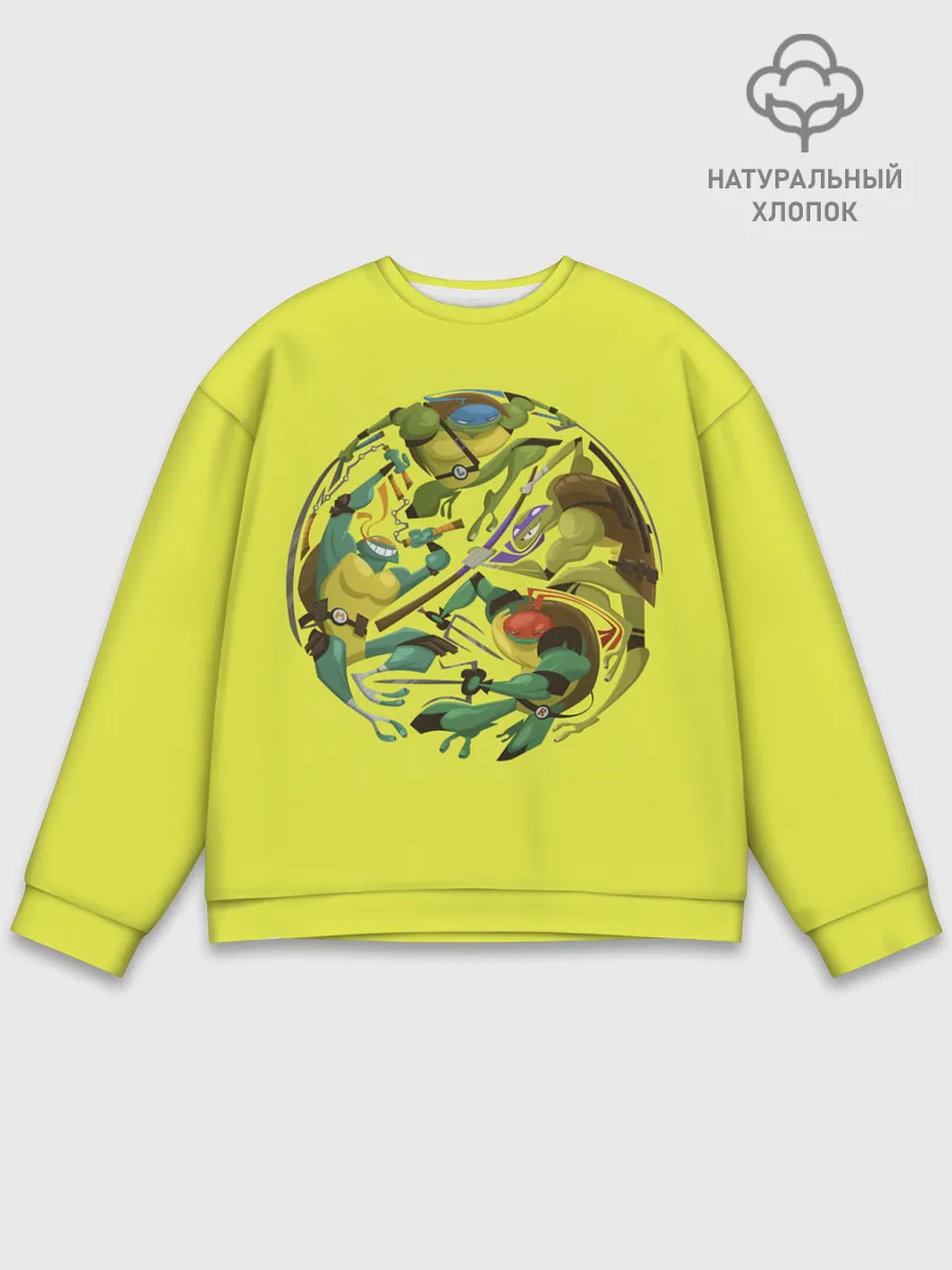 Мужской свитшот базовый / Черепашья банда