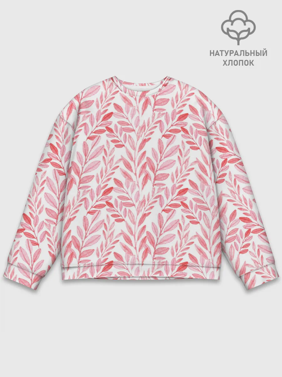 Мужской свитшот базовый / Пастельные растения