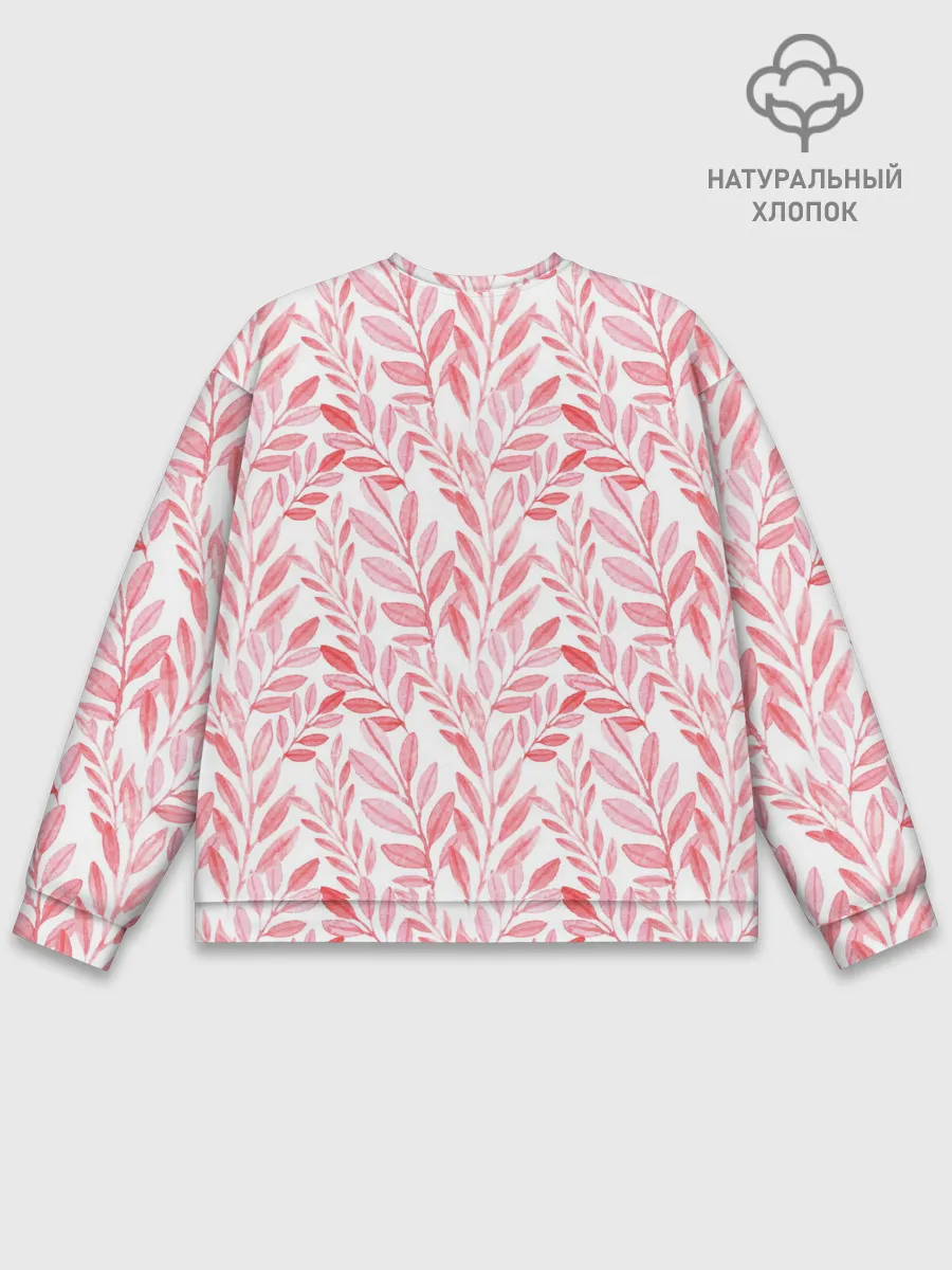 Мужской свитшот базовый / Пастельные растения