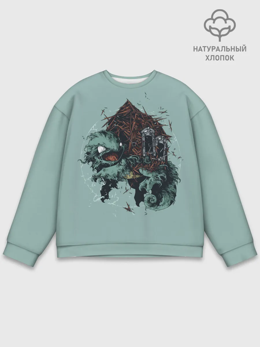 Мужской свитшот базовый / Домик Сквиртла