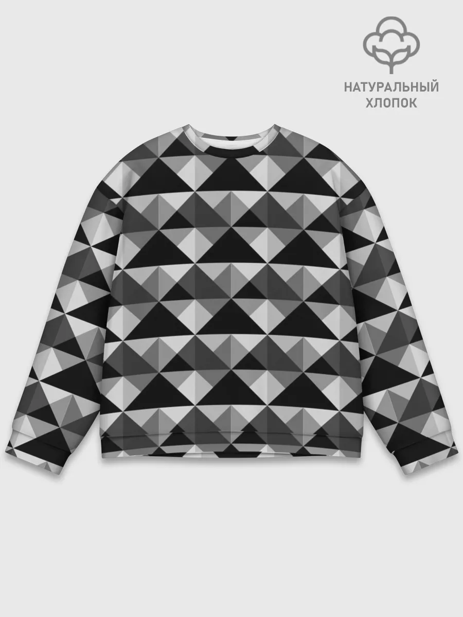 Мужской свитшот базовый / Современный геометрический