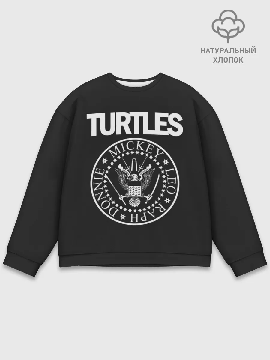 Мужской свитшот базовый / Ramones x TMNT