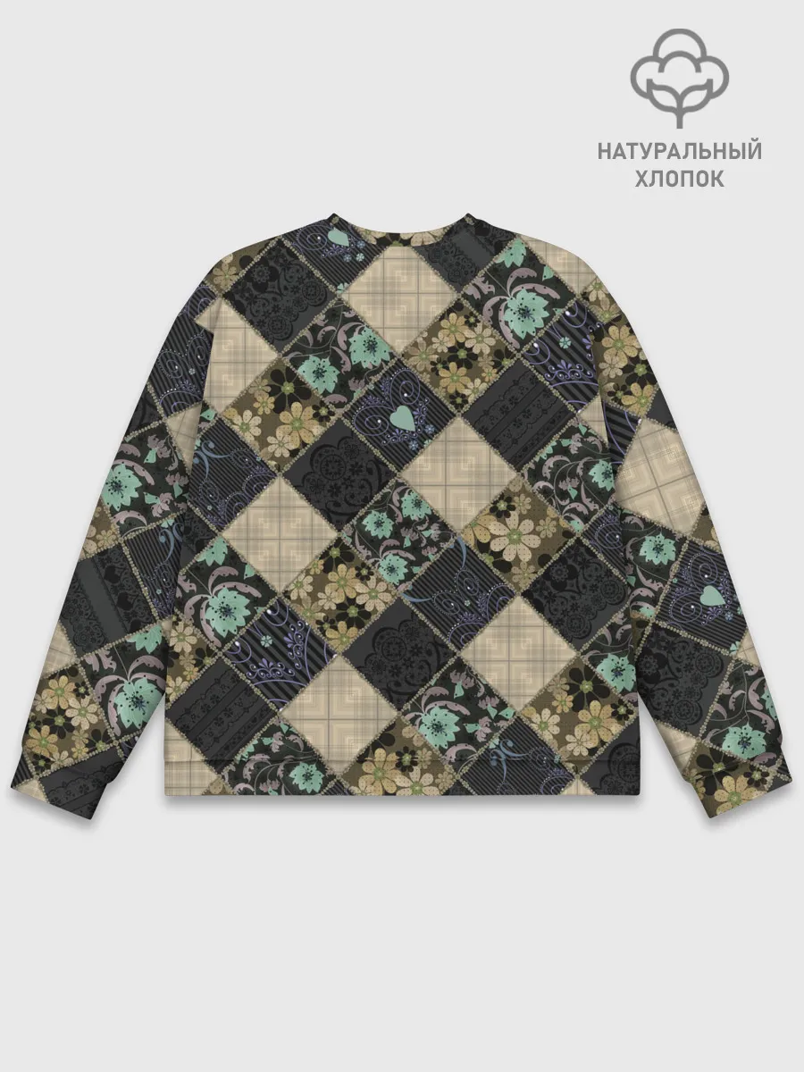 Мужской свитшот базовый / Лоскутное шитье