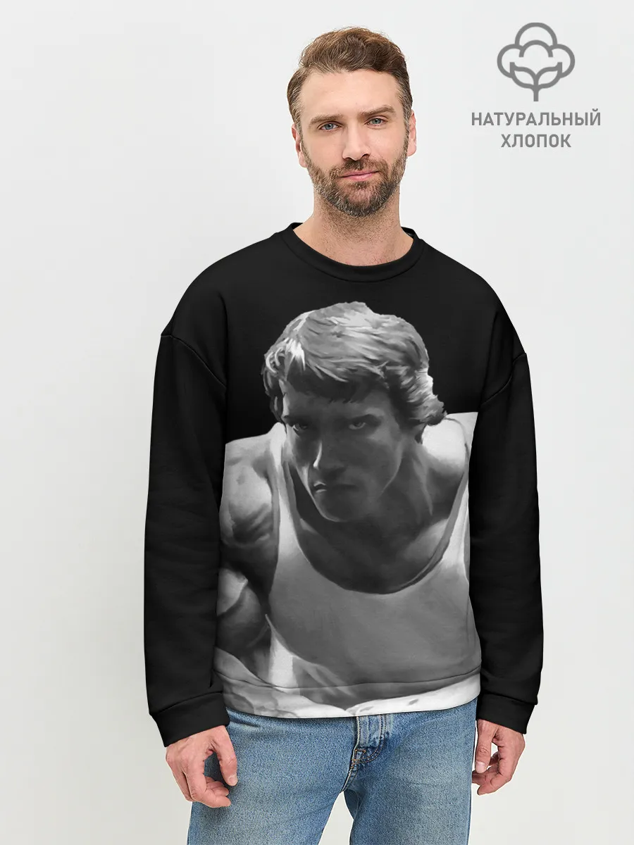 Мужской свитшот базовый / Злой Арнольд