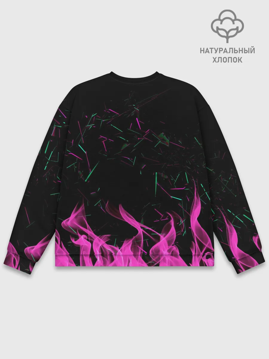 Мужской свитшот базовый / Аниме Девушка Киберпанк