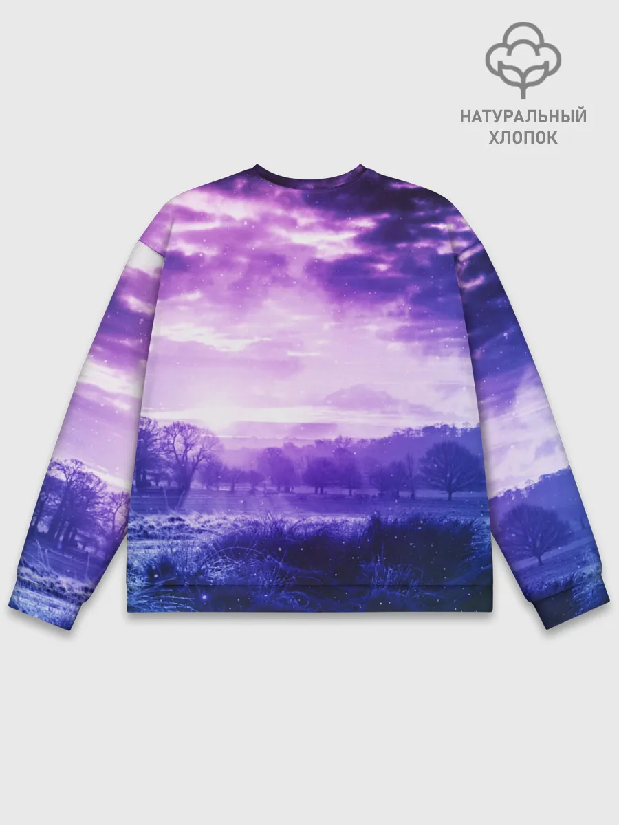 Мужской свитшот базовый / ФИОЛЕТОВЫЙ РАЙ